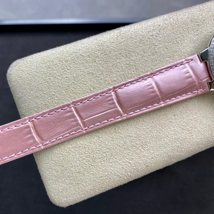 BALLON BLEU DE  33 MM V6 FACTORY PINK LEATHER STRAP