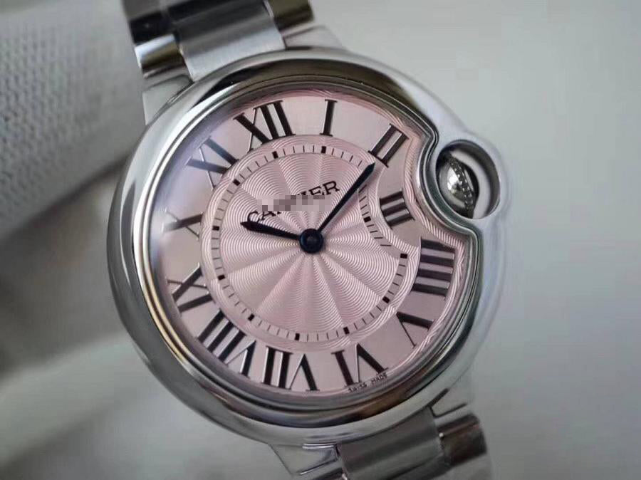 BALLON BLEU DE  33-36 MM V6 FACTORY PINK DIAL